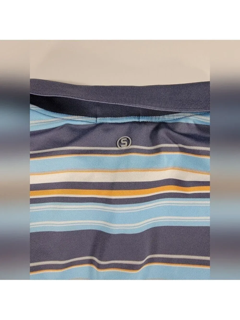 Stitch Golf Performance Stretch Pique Polo Shirt Mens Medium TPC Rivers Bend